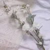 Dekorativa blommor 1 PC Färgglad blommig konst Camellia Bouquet Handgjorda 2 Gorks Artificial Flower Home Wedding Table Decoration