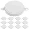 Dinnerware 20 Pcs Drum Cover Oil Seal Covers Sealing Cap Iron Barrel Lids Caps White Bung Plug