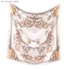 Halsdukar vacker beige halsduk kvinnor vintage headwraps strand party hijab foulard bandana femme utomhus huvud/hår halsduk bröllop gåva240409