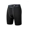 Short masculin Men d'été mince culotte de compression élastique séchage rapidement du basket-ball sportif et de la course