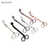 2024 Candle Wick Trimmer Scissors Scissors Scissors Malavolador Corte Round Round Head 18 cm preto rosa ouro prateado bronze vermelho 1.