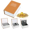 Creative Dictionary Coin Piggy Banks Book Money Saving Box verjaardagscadeau voor kinderen met verborgen geheime beveiligingsveilige slot