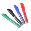 4PCS / SET Set non toxique Effrayable Blanc Blanc Marker stylo Whiteboard Pen Dry-Erase Sign Ink Refipillable Student Office School Supplies