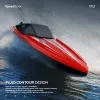 Ty2 RC Speedboat 25km/H مقاوم للماء مزدوج المحرك 2.4G عالي السرعة سباق القارب الطراز