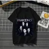 Maroon5s Rock Band Student Trend Hoge Kwaliteit Polyester Sneldrogende Jonge Mannen En Vrouwen Verkrecht Goed T-shirt