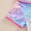 Girl Dresses Kids Toddler Girls Swim Cover Up Dress Short Sleeve Zip Towel Terry Swimsuit Wraps Bathrobe Pool Beach Robe