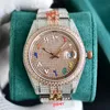 Diamond Watch Mens Automatic Mechanical 2824 Orologi Sapphire 41mm Women Wristband Montre de Luxe