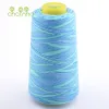 Chainho,3000Yard/Spools,402 Multicolored Sections Dyeing Polyester Thread,Suitable Quilting,Needlework Household Sewing Machine