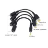 Laptop DC Power Jack 7.9*5,5 mm Kvinna till 5,5*2,5/4.8*1,7/fyrkantig plugghanterare Kabel för Lenovo ThinkPad 15cm