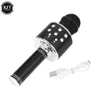 Microphones WS858 Portable Bluetooth Wireless Karoke Microphone Professional Home KTV Handheld Childrens Song Microphone 240408