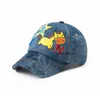 Caps Hats Cartoon Kids Denim Snapback Baseball Cap Boy Sun Hat Cotton Visor Summer Autumn Outdoor Adjustable Mesh Drop Delivery Baby M Dhrtp