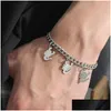 Charm Bracelets 316Stainless Steel Adjustable Men Woman Bracelet The Scorpion Pendant Summer Trendy Accessories Drop Delivery Jewelry Dhymw