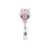 Metall Diamond Elephant Owl Biene Retractable Badge Clip mit einer Rolle Easy Pull ID -Kartenhalter Tag Clip Lanyards Schlüsselbund für Frauen