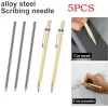 2/5pcs aluminiowy Scribe Pen z węglikiem pióro metalowy szklany szklany marker tnąca ołówek narzędzia do obróbki drewna narzędzia ręczne drewna