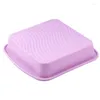 Baking Moulds DIY Random Color Square Food Grade Silicone Non-stick Cake Bread Toast Mould Wavy Bottom Easy Demold Pan