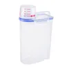 Liquid Soap Dispenser Transparent Acrylic Storage Box With PP Lid Scoop Laundry Detergent Container Pods Scent Beads Organizer Boxes