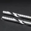 LIDIAO 4mm Shank Engraving Milling Cutter Tungsten Steel CNC Router Bit Single Flute Spiral End Mill for Acrylic Plastic Wood