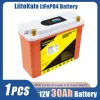 1pcs LiitoKala 12V/12.8V 50Ah 30Ah 40Ah 60Ah LiFePO4 Battery Campers Waterproof Golf Cart Off-Road Off-grid Solar energy