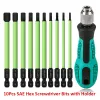 100 -mm -Sechskantkopfschraubendreher Bit mit Halter 1/4 Zoll Sechskant Shank Allen Wrach Drill Bit SAE Metrische Magnetscheibe Bit Set Set