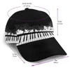 Ball Caps Piano Music Illustration Baseball Cap Women Men Snapback Classic Style Hat