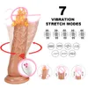 Vibradores telescópicos realistas vibradores sexy brinquedo para mulheres controle remoto pênis vibrador feminino feminino bussy masturbadores shop 18