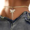 Belts Shinning Body Chain For Girl Waist With Extended Pendant D46A