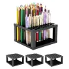 4 Pack Plastic Desk Stand Organisateur de stockage Organisateur de crayons de couleur pour stylos, pinceaux, crayons de couleur