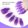 5pcs Fußzehen Einweichen Kappe Easy-Off Maniküre Clip UV Gel Polnisch Entferner Wrap Wrap Wrap Wickel Funte Nagelklammern Pediküre Nagelkunstwerkzeuge