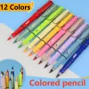 12 couleurs crayons éternité no ink kawaii illimited écriture colorée crayon scolaires art sketch coloriage peinture de papeterie