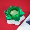 Diy creatieve lotus blad kandelaar siliconen vormspiegel opslagbasis doos kristal epoxy hars mal