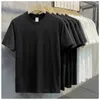 Casual shirts voor heren dezelfde stijl puur katoenen korte mouwen T-shirt mannen en vrouwen solide kleur korte mouwen casual losse oversized shirt mannen en vrouwen 2449