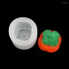 Bakvormen 3D Persimmon mu si cake siliconen schimmel handgemaakte dessert kaarsen schimmel a877