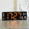 Wanduhren 13in Dual Alarme LED -Fernbedienung Digitales Uhr Licht Erkennung 10 Geschwindigkeit mit für Wohnzimmer zu Hause