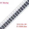 50pcs 2512 résistance SMD 5% 0 ~ 10m 0 0,03 3,3 5,6 10 12 20 30 36 47 51 82 100 200 680 750 1K 2K 6.8K 10K 20K 22K 200K 1M 10M OHM