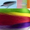 Icerio 14pack Clourpped Kinky Minnow Fiber Streamer Fly Fibers Tying Material for Fly Fishing Bass Lure