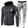 Tracce maschili da uomo Nuovo stile Fashion Men Hoodie Gym Clothing Men che corre set da jogger sportivo Mensmany Sorto di sport sport t240409