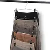 Hangers Multifunctional Trouser Rack 6 Tier Folding Hanger Metal Multi-layer Clip Skirt Underwear Storage