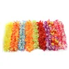 Dekorativa blommor Hawaiian Leis Simulerade Silk Flower Dance Party Fancy Dress Garland 8 Färg