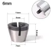 5 -stcs/set 1/4 "6 mm 8mm trimmer Collet Chuck Router Bit Shank Adapter voor gravure Trimmachine Chuck voor frezen Cutter