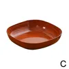 Assiettes Cuisine Bois Grain Plastique Plaque carrée Pot de fleur Pot de coussinets décoratif Plateau Créatif Cake I4I6