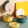 Serviesgoed -Bento lunchbox lekbestendige stapelbare premium Japanse volwassenen kinderen bento -container