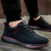 Stövlar lätta arbetssäkerhetsskor män stål tå skor punkteringssäkra arbetsskor sneakers oövervårliga säkerhetsstövlar svart röd 46