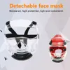 Taekwondo Mask Protektor Luftlöcher Mund gepolstert Anti-Attack-Schutzausrüstung Transparent Karate Taktische Helm-Gesichtsbedeckung