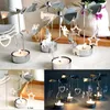 Candle Holders Silver Xmas Rotating Rotary Spinning Carrousel Tea Light Holder Center Decor Est