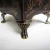 4pcs Antique Brass Vintage Bronze Jewelry Chest Box Wooden Case Decorative Feet Leg Metal Corner Protector With Screws