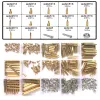 PCB Spacer M2 M2.5 M3 M4 M5 M6 Hex Brass Male Female Standoff Spacer with Screw Nut Kit Thread Pillar Mount Male Female Spacer