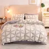 Bedding Sets Autumn And Winter Milk Fiber Four-Piece Carved Baby Fleece Fitted Sheet Bed Quilt Cover