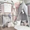 Ins Baby Room decor Mosquito Net Kid bed curtain canopy Round Crib Netting tent baldachin 240cm bedroom girl canopy cot240327