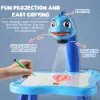 Kids Led Projector Art Drawing Table Light Toy for Children Painting Board Small Desk Educational Learning Paint Tool Craft