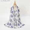 Sjaals Fashion Duffler Foulard 2024 Nieuwe luxe print hijab sjaal dames tulband moslim hoofdband ontwerp chiffon bandana wrap shawl240409